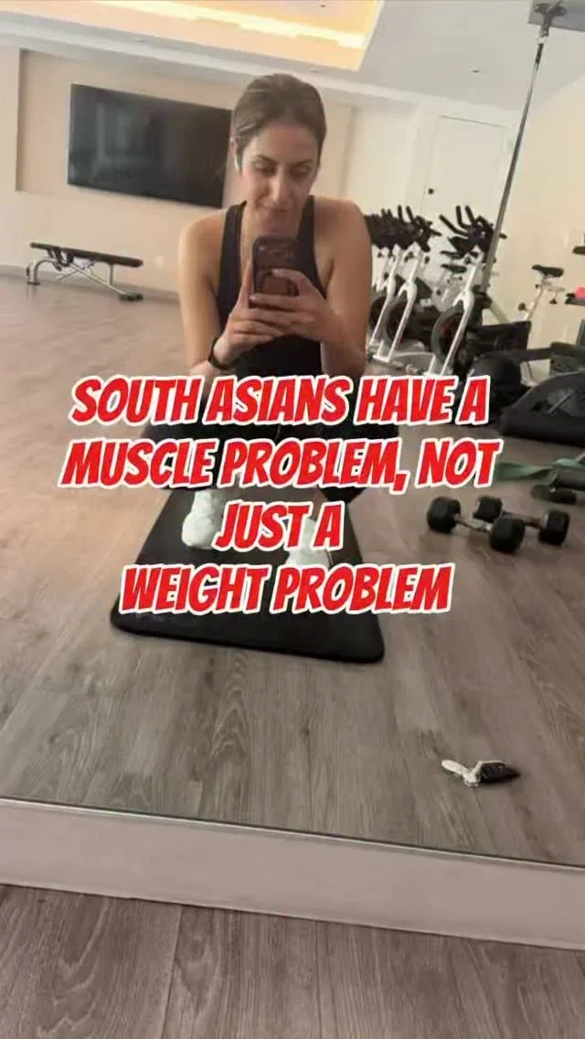 Building muscle isn’t just about looking stronger. For South Asians, it may be one of the most important things we can do for our long-term metabolic and heart health.

We tend to have lower lean muscle mass and higher insulin resistance, even at a “healthy” weight. While there are no guidelines saying South Asians need more protein simply because of our ethnicity, prioritizing enough protein alongside resistance training can help build and preserve muscle, improve insulin sensitivity, and support a healthier heart.

Don’t just chase a lower number on the scale. Build a stronger body.

#southasian #strengthtraining #buildingmuscle #pakistani #indian