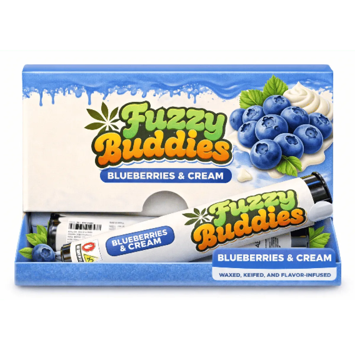 2-Pack: Wax, Kief & Blueberries & Cream Infused
