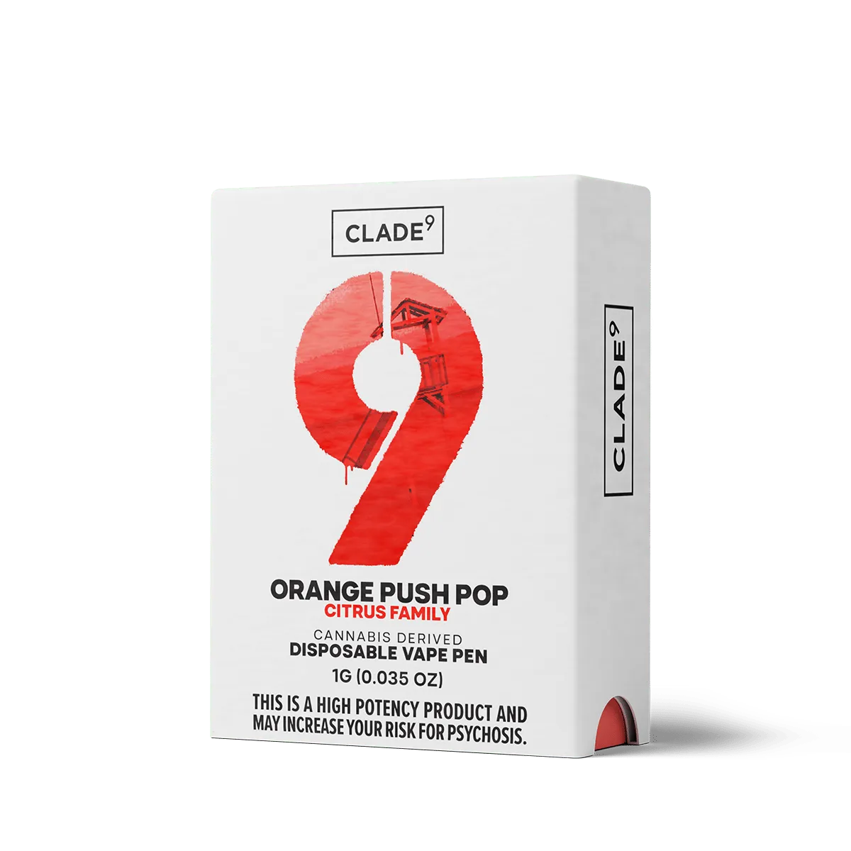 Orange Push Pop 1g Disposable